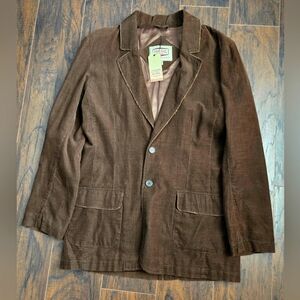 NEW BC Ethic  Curdoroy Jacket Blazer Tattered Vintage Vibes.
